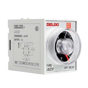 DELIXI-controlador de relé de tiempo de retardo de apagado, JSZ3F, 10s <span class=keywords><strong>segundos</strong></span>, 220v, 380V, 24V - Product Image 1