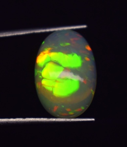 Opale naturelle multicolore de haute qualité, 4,1 ct, 16*11*5,4 mm, cabochon, pierre précieuse en vrac pour la fabrication de bijoux - Product Image 2