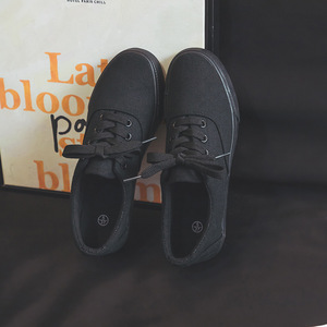 Custom Logo Black <strong>Plimsoll</strong> Skate Shoes Wholesale Factory Direct Europe USA Market Canvas Sneakers OEM ODM Minimalist Low MOQ - Product Image 3