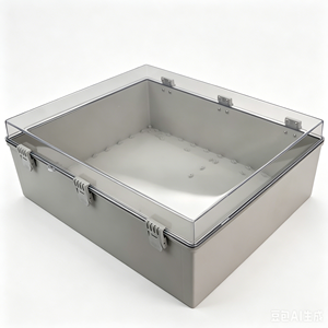 Boîte de jonction étanche MythEle IP65 600x500x220mm en plastique ABS avec couvercle gris <span class=keywords><strong>pour</strong></span> câbles électriques extérieurs - Product Image 4