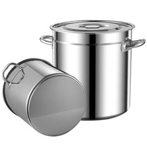 Stainless Steel Soup <b>Pot</b> 5L And Above <b>Large</b> Capacity With Lid For Commercial And Household Use - Product Image 3