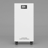 Système de stockage d'énergie domestique personnalisé avec batterie LiFePO4 de 5 kWh, batterie solaire verticale à poser au sol pour système solaire résidentiel