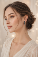 Boucles d'oreilles en cuivre plaqué argent brillant, boucles d'oreilles en forme d'aile d'ange pour femmes, bijoux Vintage Punk à la mode