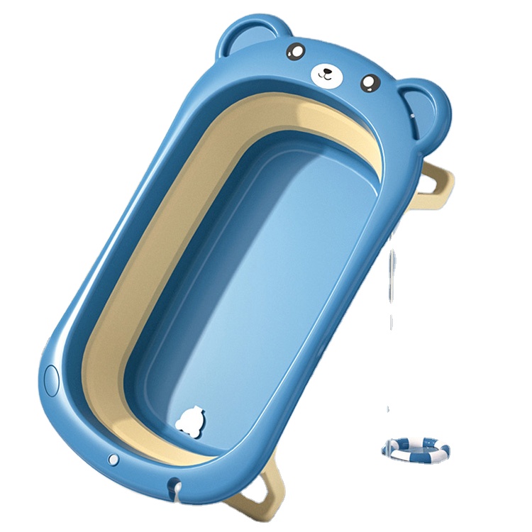 Прочная Складная мягкая Экологически чистая портативная Пластиковая Складная Ванна для новорожденных