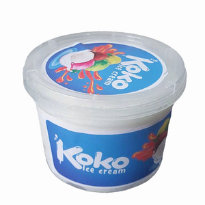Food grade plastic buckets custom ice cream packaging plastic drum ice cream buckets yogurt cups