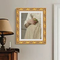 Cadre mural en bois de pin baroque doré, moulure créative faite à la main, style antique, pour peinture à l'huile, vente en gros, nouveauté, pour la maison