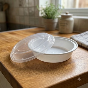 Contenedores de Alimentos de Plástico PP Personalizados con Tapas Transparentes, Cajas Desechables para Preparación de Comidas para Restaurantes y Comida para Llevar - Product Image 1