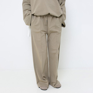 Nouvel ensemble modeste en coton surdimensionné 2026 – Haut à épaules tombantes et manches larges et pantalon large à coutures apparentes pour femme – Tenue décontractée personnalisable - Product Image 4