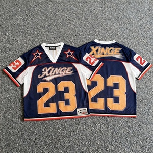 Camiseta Deportiva Unisex de Poliéster 100% con Logotipo Personalizado al por Mayor, Corte Holgado, para Fútbol, Calle, Escuela, Equipo, Entrenamiento, Secado Rápido - Product Image 1