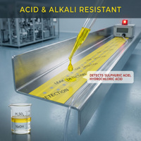 Détecteur de fuite adhésif OEM à quatre cœurs, plat, non positionnable, pour câbles, capteur d'alarme de fuite chimique anti-corrosion