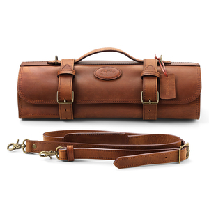 Рюкзаки из натуральной кожи, коричневая рулонная сумка для ножей шеф-повара, переносная сумка для хранения, Подарочная коробка на заказ - Product Image 1