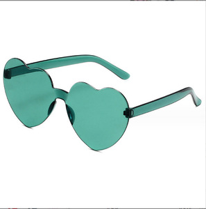 Lindas gafas de sol de corazón de melocoton sin <span class=keywords><strong>marco</strong></span> gafas de fiesta de corazón de Playa de verano gafas de sol de mujer - Product Image 3