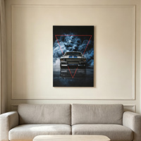 Décoration Murale Moto Moderne Luxe Style Art Déco Personnalisé en MDF – Tailles Personnalisables Disponibles