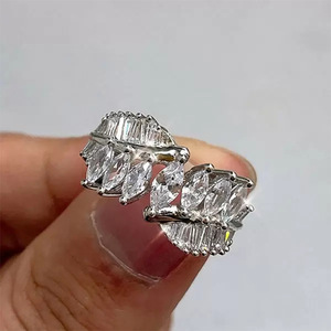 Marquise Pave <b>Crystal</b> <b>Ring</b> for Women Elegant Daily Party Fashion Accessories - Product Image 3