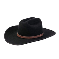 Chapeau Fedora unisexe en feutre de laine 100% laine australienne, style scout, ranger, campagne, Mountie, Smokey Bear, en feutre de fourrure