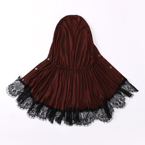 <span class=keywords><strong>Dentelle</strong></span> noire bulle plaine en <span class=keywords><strong>mousseline</strong></span> de soie <span class=keywords><strong>dentelle</strong></span> Hijab couleurs écharpes personnaliser écharpes Hijab écharpe couture <span class=keywords><strong>dentelle</strong></span> - Product Image 5
