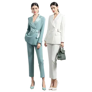 sexy business wear fashion clothes for muslim women trouser suits for ladies in women suits corporate wear women office uniform