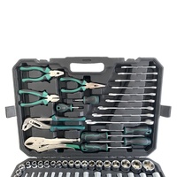 Jeu de clés à douilles réglables pour réparation automobile CR-V de 131 pièces avec coffret rigide, outils métriques OEM à commande manuelle