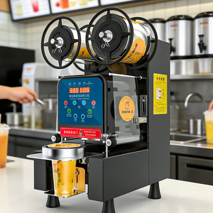 Máquina Selladora de Vasos de Plástico Automática de Alta Calidad, Especialmente Diseñada para Tiendas de Té con Leche y Cafeterías. - Product Image 3