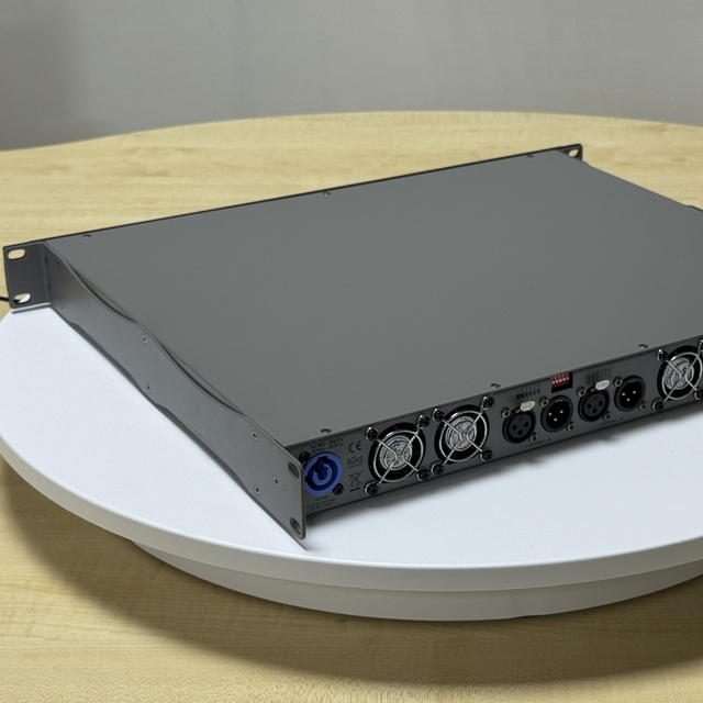 2-Channel 1200W Digital Audio Amplifier Class D 1U Power Amplifier for Stage Pro Audio Use with 4ohm 8ohm Impedance Metal Shell