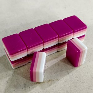 Tuiles <span class=keywords><strong>de</strong></span> Mahjong Américaines <span class=keywords><strong>de</strong></span> Luxe, 160 Pièces, Acrylique Gravé, Design pour <span class=keywords><strong>Jeu</strong></span> Familial - Product Image 4