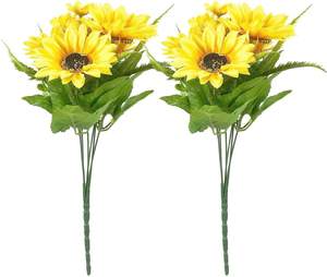 <span class=keywords><strong>Bouquet</strong></span> <span class=keywords><strong>de</strong></span> tournesols artificiels avec tiges pour arrangement Floral Faux centres <span class=keywords><strong>de</strong></span> Table décor <span class=keywords><strong>de</strong></span> <span class=keywords><strong>mariage</strong></span> - Product Image 3