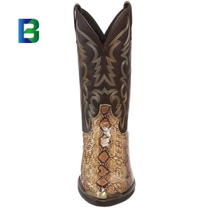 Botas de vaquero occidentales de tacón alto para parejas de hombres y mujeres europeos y americanos 38-48 hardware toe holder decoración zapatos de hombre - Product Image 4