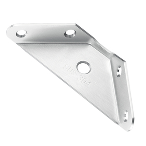 304 Stainless Steel Hanging <b>Brackets</b> 2mm Thick <b>Kitchen</b> <b>Cabinet</b> Wall Mount Angle Iron - Product Image 5