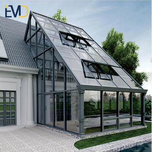 Villa au design moderne de style contemporain, en aluminium, avec un jardin arrière et une structure en verre pyramidale en verre trempé - Product Image 3