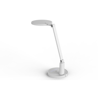 Lampe de bureau LED intelligente 18W avec poteau en aluminium, protection des yeux, lumière de table, 3 températures de couleur réglables, lampe à gradation coulissante