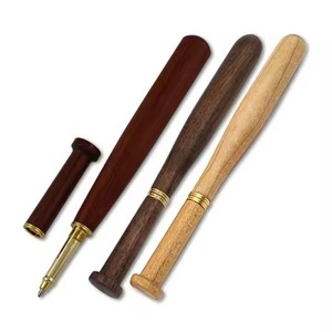 Wholesale <strong>Natural</strong> Wood Ballpoint Pen Custom Logo Baseball Design Premium Gift Pen - Product Image 3