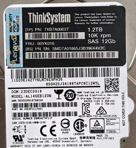 Đối với Lenovo thinksystem bộ phận máy chủ nội bộ Mới 1.2t SAS HDD đĩa cứng trong kho - Product Image 1