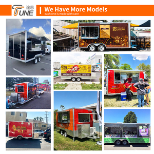 TUNE Large Square Food <strong>Truck</strong> with Porch Electric <strong>Ice</strong> <strong>Cream</strong> Concession Trailer Mobile Kitchen Wholesale Factory Price Vendor - Product Image 6
