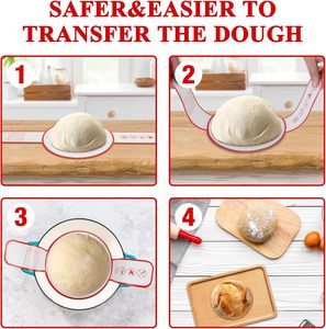 Sangle de levage en <span class=keywords><strong>silicone</strong></span> pour pain, pour cuisson au four hollandais, avec poignées extra longues, tapis de cuisson en <span class=keywords><strong>silicone</strong></span> résistant, accessoires de cuisson - Product Image 5