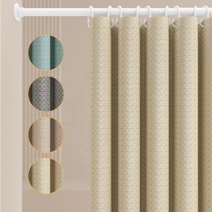 <span class=keywords><strong>Rideau</strong></span> <span class=keywords><strong>de</strong></span> <span class=keywords><strong>douche</strong></span> en polyester jacquard gaufré beige 70 pouces, 200 GSM, imperméable et écologique, marque OULIDA, origine Chine, vente en gros - Product Image 1