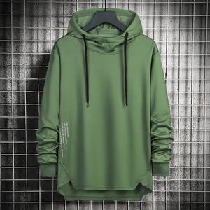 Sudadera con capucha para hombre para Primavera, otoño, invierno, moda, suelta, simple, color sólido, deportes casuales, top de manga larga - Product Image 3