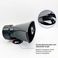 Klakson Sirine, Klakson Alarm 7 Nada, Klakson Sistem PA Mobil dan Motor, Klakson Alarm Kontrol Jarak Jauh Nirkabel 12V