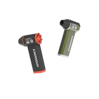 CROSSGUN X7 Mini ventilateur industriel 130000 tr/min Puissant Turbopropulseur électrique portable tout en aluminium Batterie double 2500 mAh 250 mph