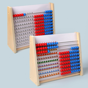 Enfants début mathématiques apprentissage jouet enfant en bas âge multifonctionnel numéro <span class=keywords><strong>calcul</strong></span> support en bois boulier mathématiques jouet - Product Image 2