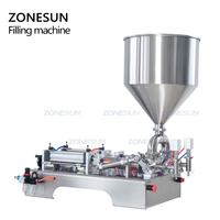 Machine de remplissage de flacons de désinfectant pour les mains à l'alcool, de gel nettoyant et de savon liquide entièrement pneumatique ZONESUN ZS-GT2P