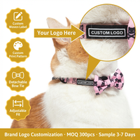 Ensemble personnalisé de harnais, collier et laisse pour animaux de compagnie à carreaux, 6 pièces, service de logo OEM ODM pour chiens et chats, vente en gros