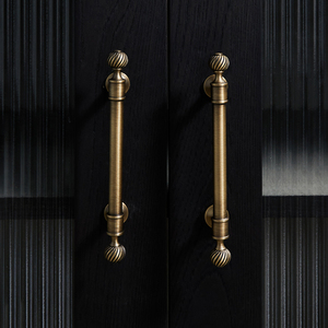 Armadio in ottone antico con manopole per cassettiere e manopole per cassettiere impugnatura manici per mobili - Product Image 6