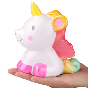 Pu Foam Sitting Unicorn Slow <b>Rebound</b> Toy For Kids 2 4 Years Unisex Fidget Toy - Product Image 1