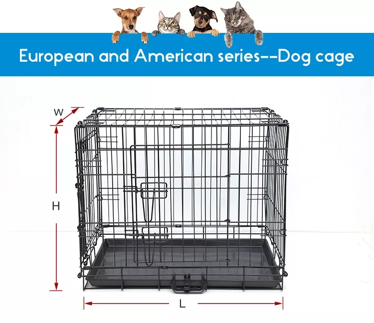 Stainless Steel Collapsible Dog Cage For Large Medium And Small Pet