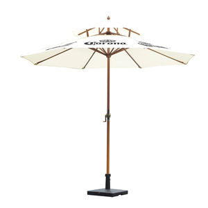 <span class=keywords><strong>Sombrilla</strong></span> <span class=keywords><strong>de</strong></span> Madera con Estampado <span class=keywords><strong>de</strong></span> Patio Verde Blanco <span class=keywords><strong>de</strong></span> Buena Calidad para Exteriores, Playa, Hotel, Jardín para España, Yichang, Tetley's Heather Dew - Product Image 3