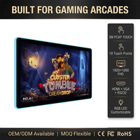 Monitor Táctil PCAP de 21.5'', 23.8'' y 27'' al por Mayor, Pantalla Táctil Multitáctil de Alto Rendimiento para Máquinas de Juegos de Habilidad