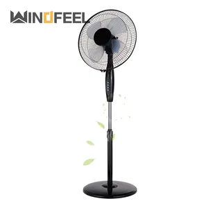 Cheap Price 16 Inch Stand Fan Colourful Blade Electric 16 Inch Electric Fan Stand Plastic Grill Floor Stand Fan