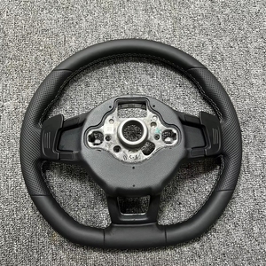 Volante de Cuero Negro para CC MAGOTAN VW <span class=keywords><strong>Golf</strong></span> 6 7 R MK6 7 7.5 Polo <span class=keywords><strong>GTI</strong></span> - Product Image 4