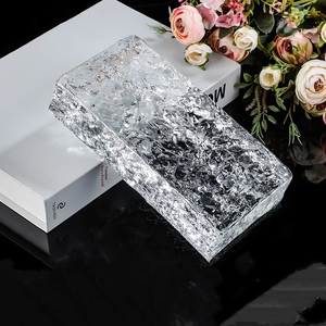 Tùy chỉnh bán buôn tường phân vùng đ<span class=keywords><strong>a</strong></span> màu Tinh thể thủy tinh trong suốt gạch kết <span class=keywords><strong>c</strong></span>ấu nóng chảy khối thủy tinh - Product Image 5