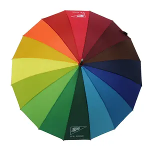 China Factory Promotional 23"*16K Custom Print Umbrella